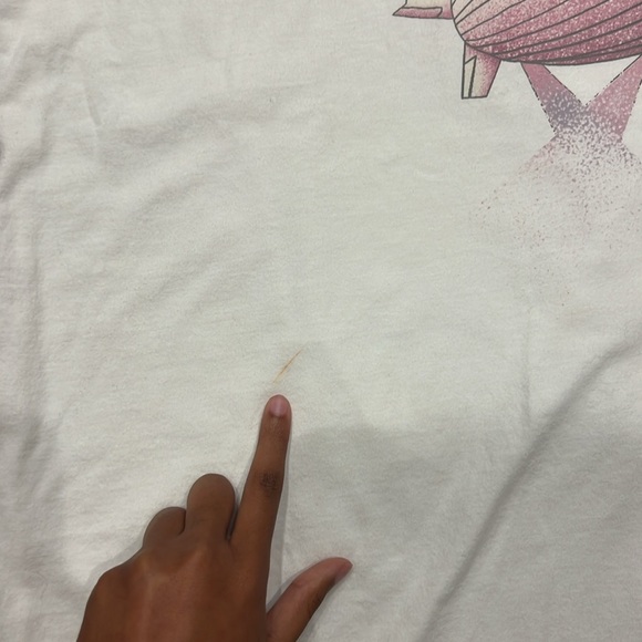 American Eagle Led Zeppelan Vintage Oversized Band Tee White Size L - Picture 3 of 7